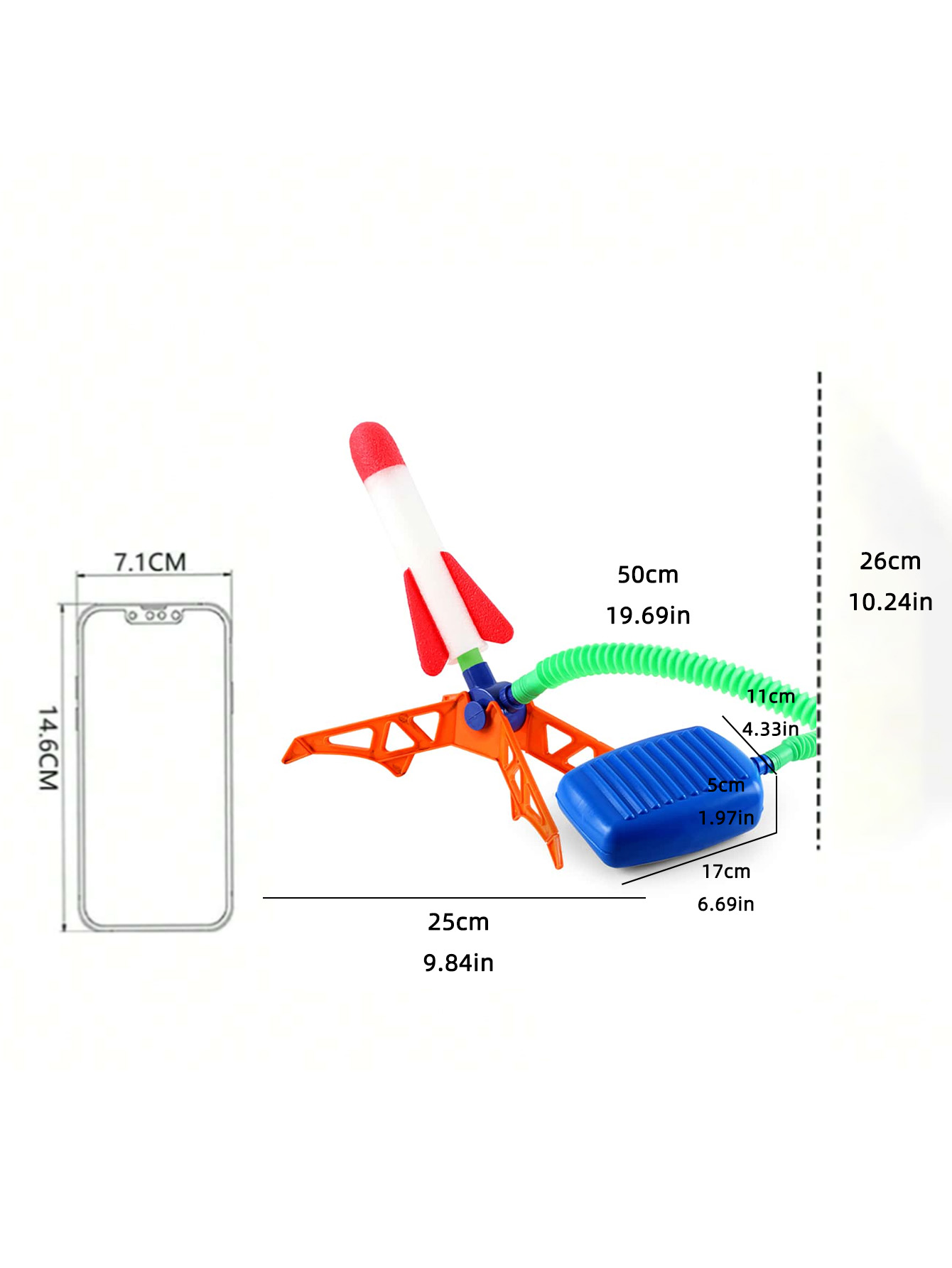 Kids' Rocket Pedal Launcher, O - Catch Ball Velcro review and price