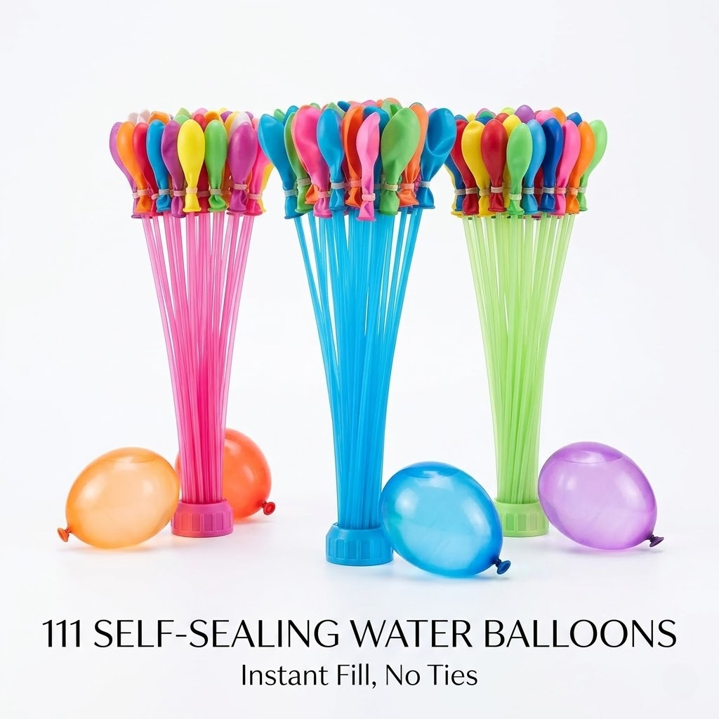 111Pcs Quick Fill Water Balloo - Party Games Bomb review and price