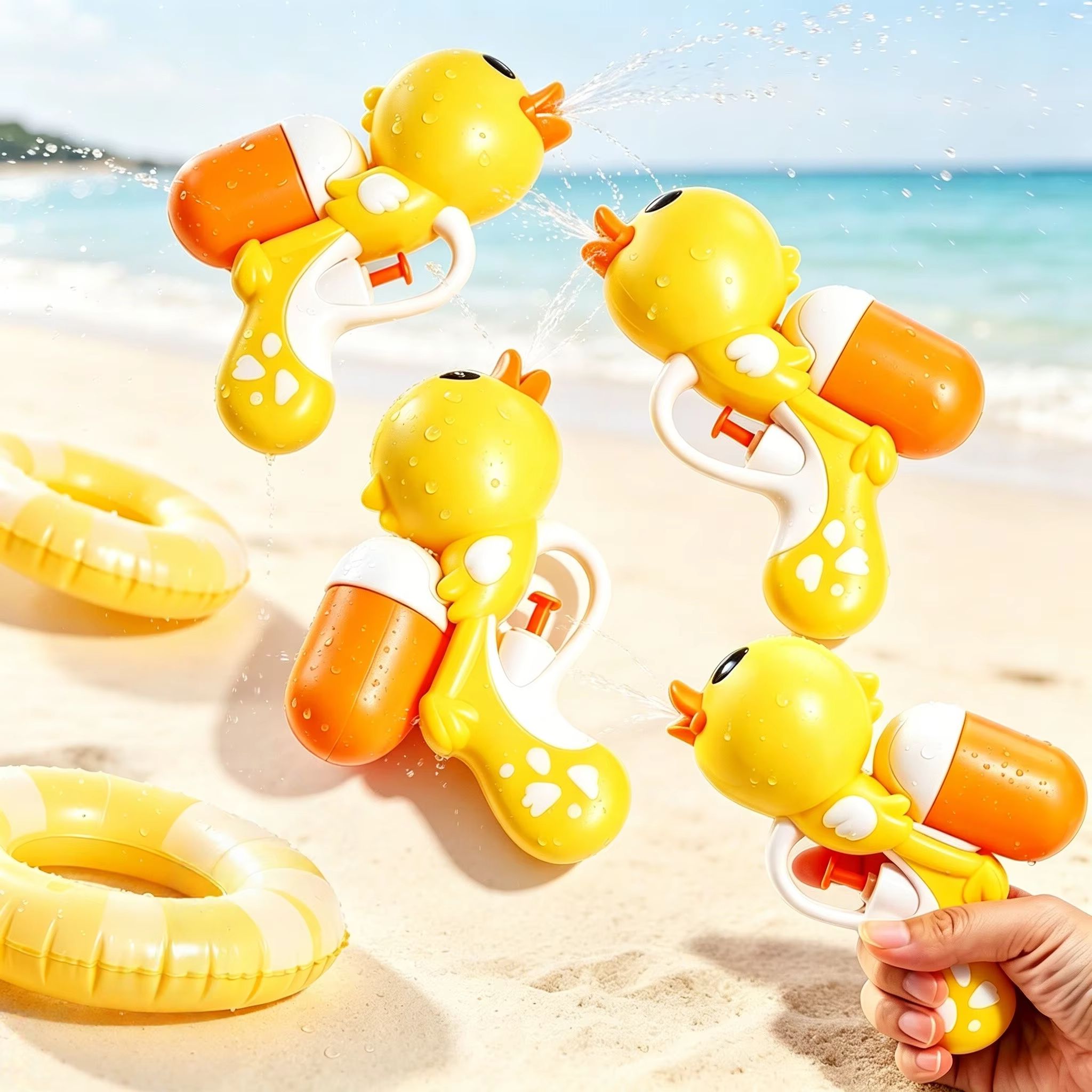 Cute Yellow Duck Water Gun Toy - Party Games Group For Adults review and price
