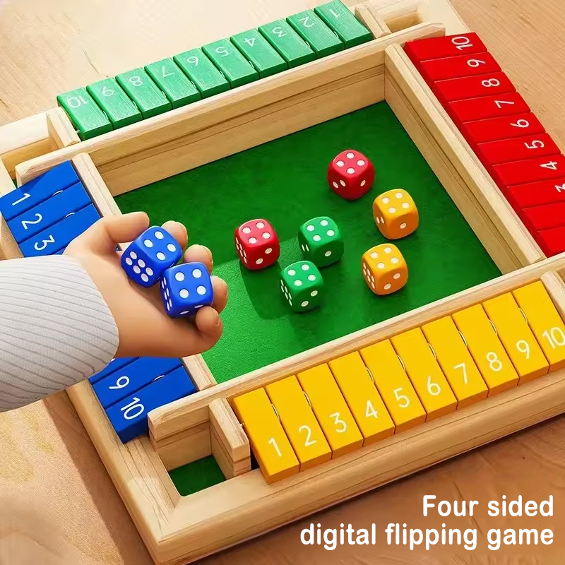Box Game Wooden Dice Four-Side - Party Games For 7 People review and price