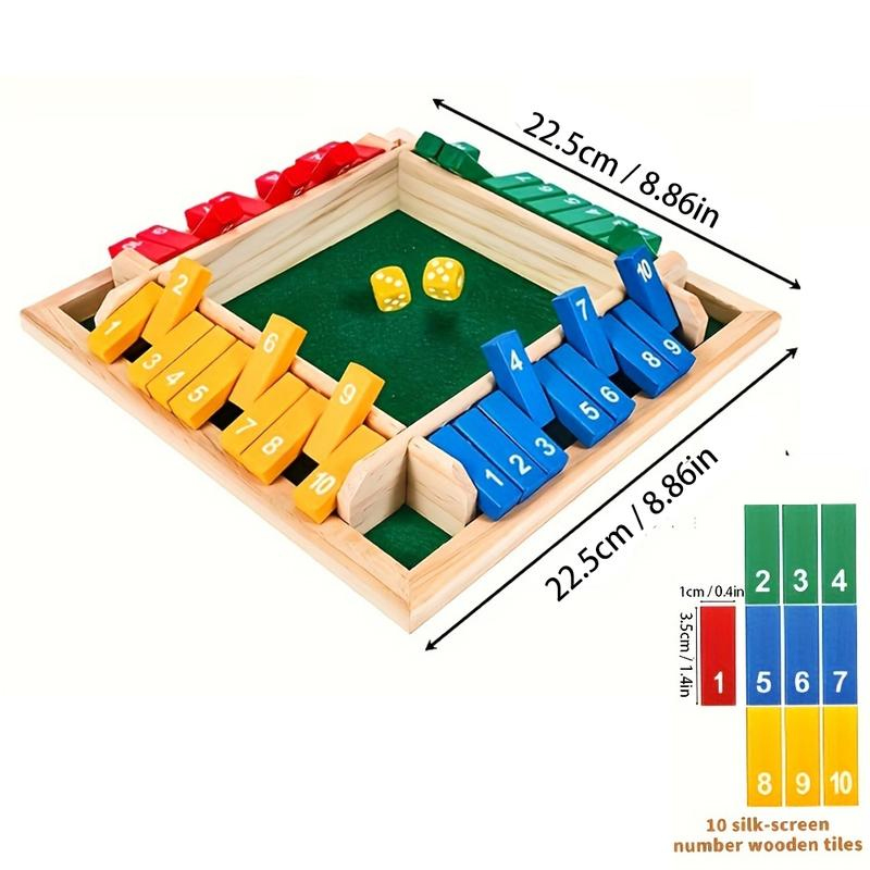 Box Game Wooden Dice Four-Side - Party Games For 7 People review and price