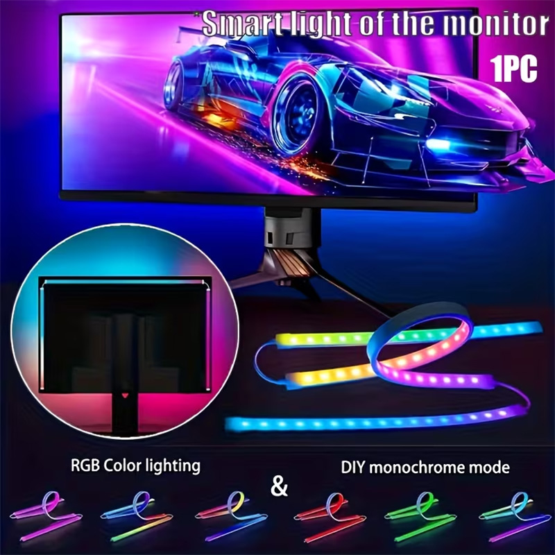 RGB Gaming Lights Strip Monito - Party Games Pc review and price