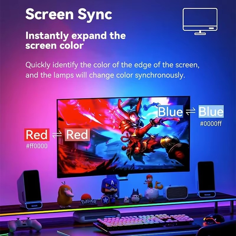 RGB Gaming Lights Strip Monito - Party Games Pc review and price