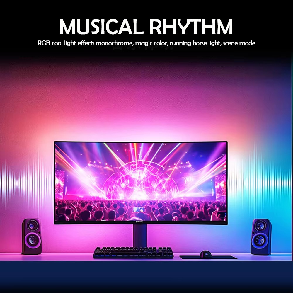 RGB Gaming Lights Strip Monito - Party Games Pc review and price