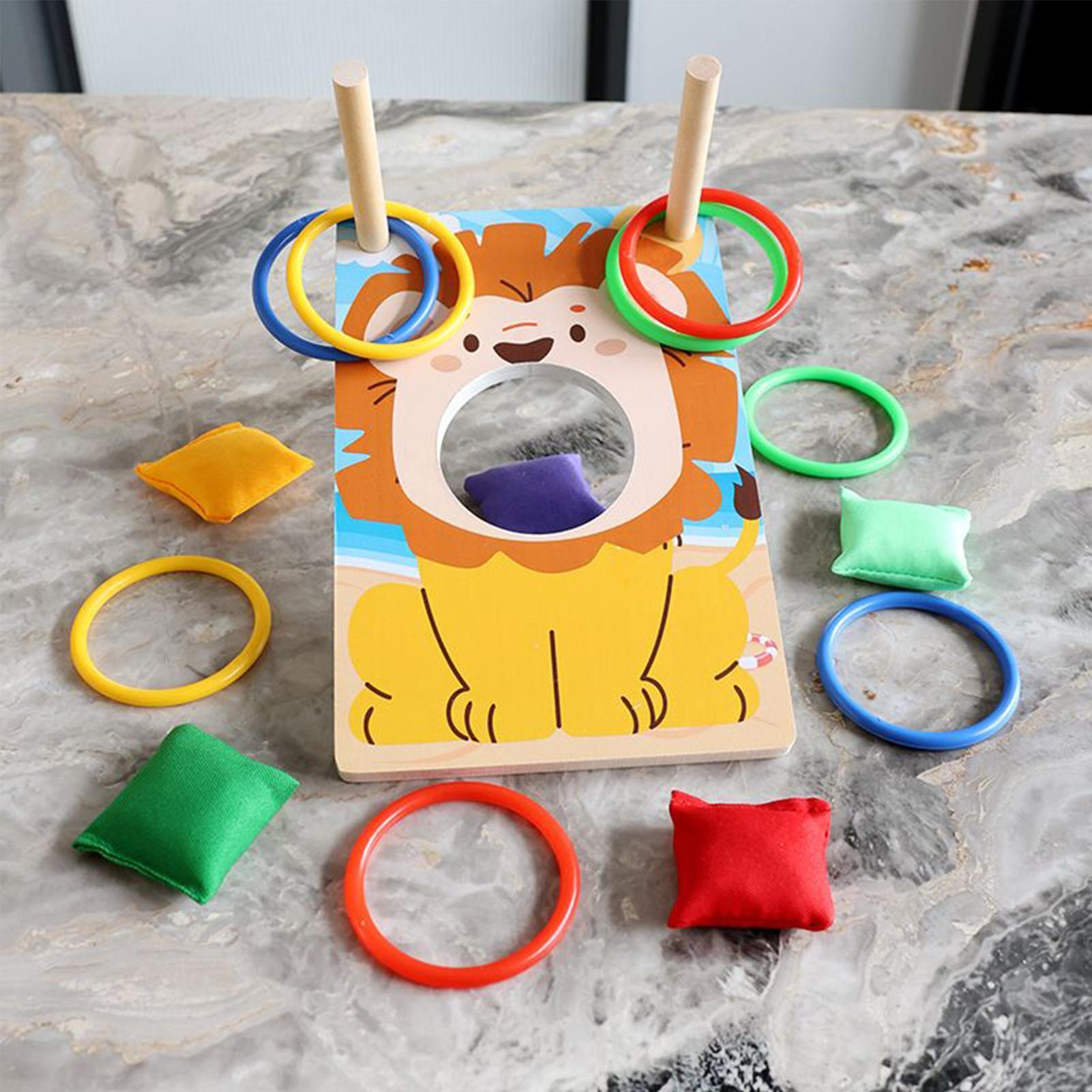 Wooden Bean Bag Toss Game Ring - Party Games Group For Adults review and price