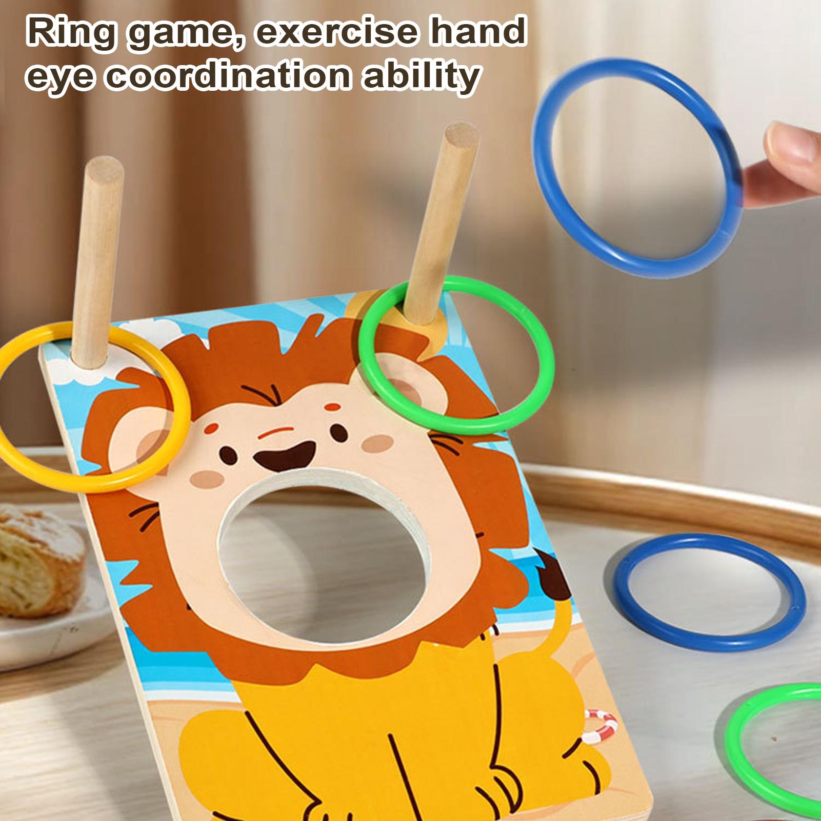Wooden Bean Bag Toss Game Ring - Party Games Group For Adults review and price