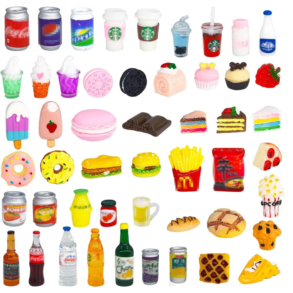 50Pcs Miniature Food Drink Bot - Party Games You Can Play review and price