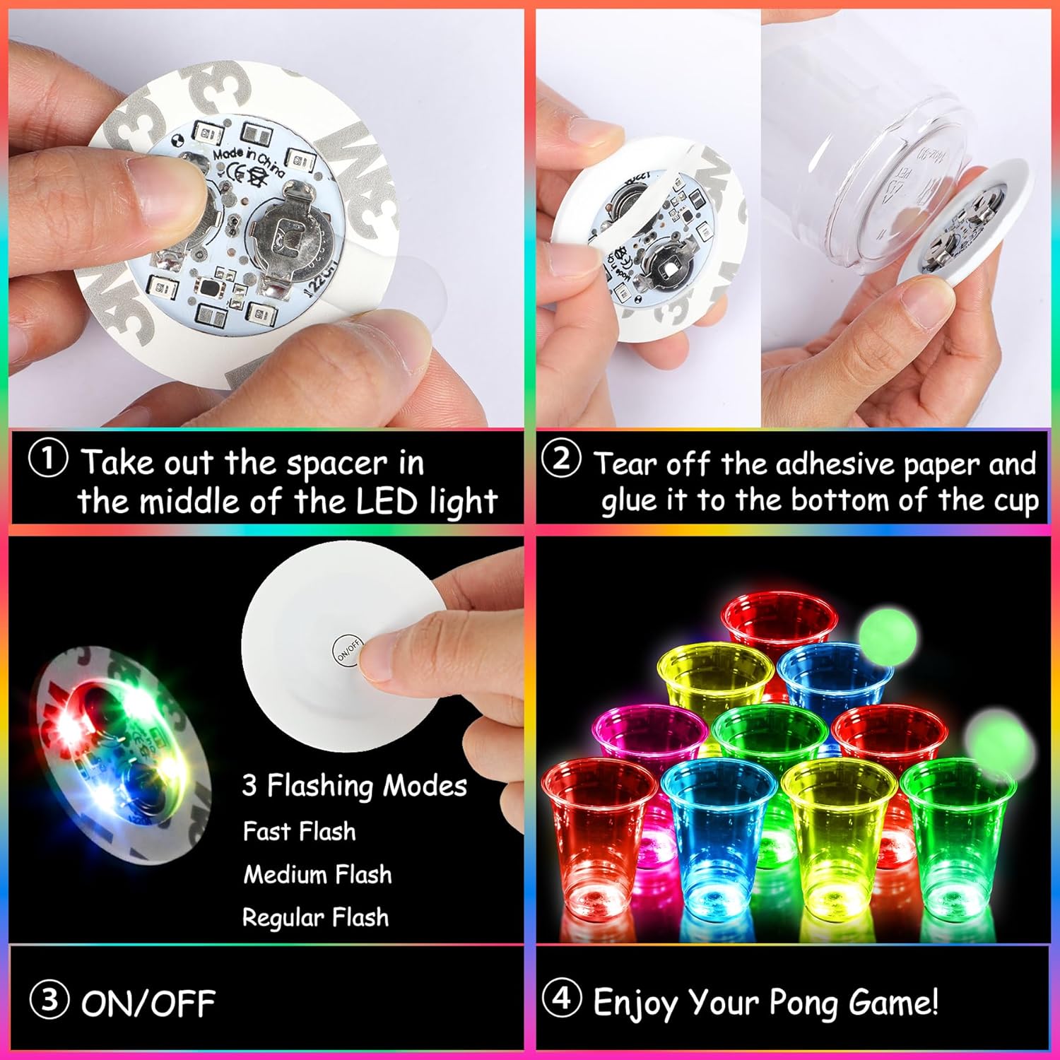 Glowing Party Beer Pong Game L - Party Games Jenga review and price