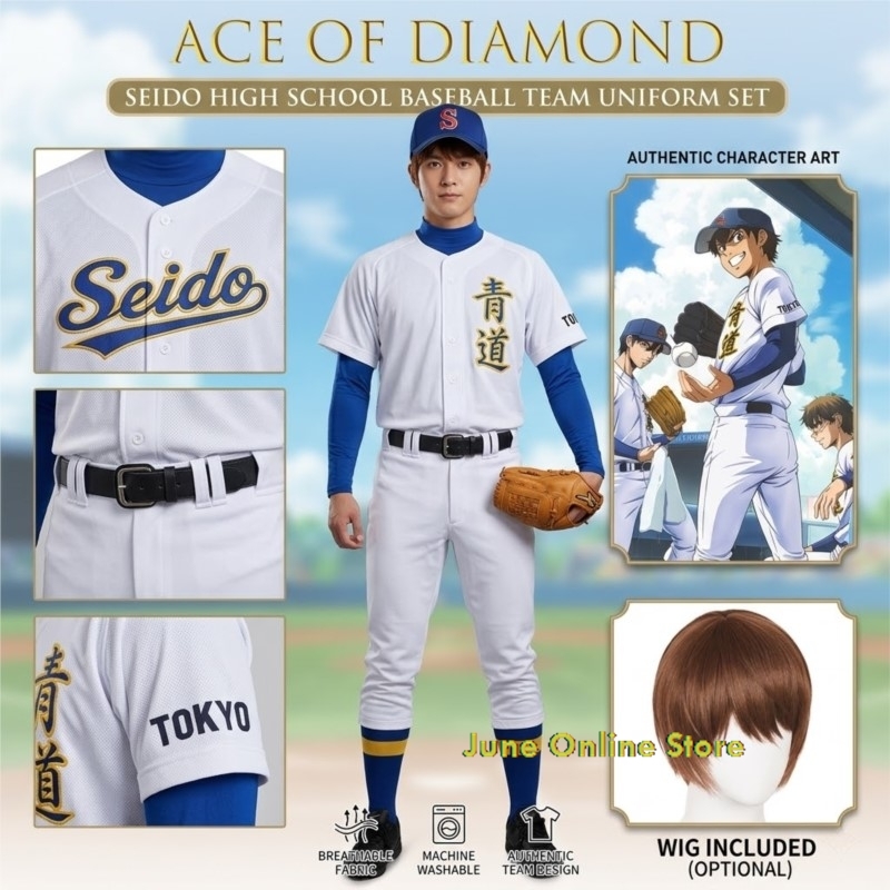 Diamond Ace Cosplay Costumes S - Party Games School review and price